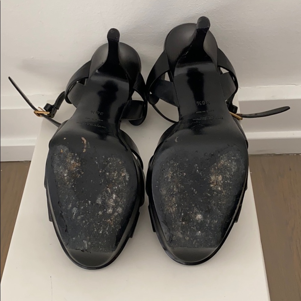 Yves Saint Laurent black Tribute 75 sandal, 36.5 - Picture 4 of 4